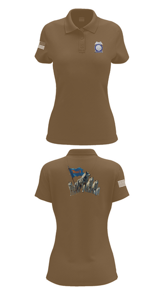 Womens Short Sleeve Performance Polo, GSP POST 5 DALTON, Police, Teamtime, Team time, sublimation, custom sports apparel, team uniforms, spirit wear, spiritwear, sports uniforms, custom shirts, team store, custom team store, fundraiser sports, apparel fundraiser