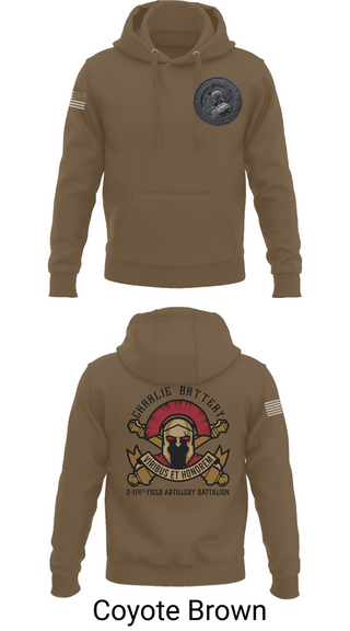 Hoodie, Charlie Battery 2-114th FA, , Teamtime, Team time, sublimation, custom sports apparel, team uniforms, spirit wear, spiritwear, sports uniforms, custom shirts, team store, custom team store, fundraiser sports, apparel fundraiser