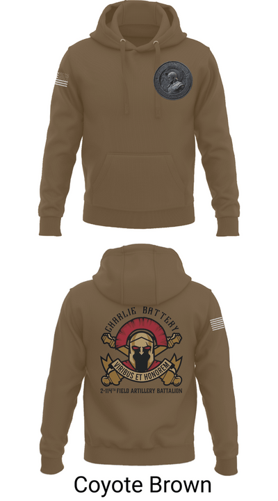 Charlie Battery 2-114th FA 47332730 Hoodie - 17