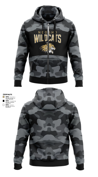 Neosho Wildcats Zip Hoodie - 22
