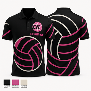Short Sleeve Performance Polo, Club Khaos, Women's Volleyball, Teamtime, Team time, sublimation, custom sports apparel, team uniforms, spirit wear, spiritwear, sports uniforms, custom shirts, team store, custom team store, fundraiser sports, apparel fundraiser