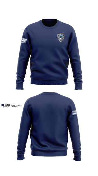 Crew Neck Sweatshirt, Port authority Police Department, Police, Teamtime, Team time, sublimation, custom sports apparel, team uniforms, spirit wear, spiritwear, sports uniforms, custom shirts, team store, custom team store, fundraiser sports, apparel fundraiser