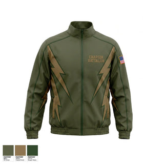 Windbreaker, Charger Battalion, Army, Teamtime, Team time, sublimation, custom sports apparel, team uniforms, spirit wear, spiritwear, sports uniforms, custom shirts, team store, custom team store, fundraiser sports, apparel fundraiser