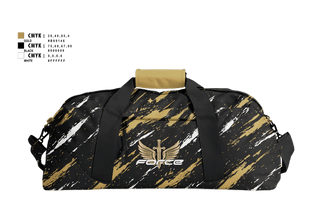 Duffle Bag, Force Cheer, Spirit Store, Teamtime, Team time, sublimation, custom sports apparel, team uniforms, spirit wear, spiritwear, sports uniforms, custom shirts, team store, custom team store, fundraiser sports, apparel fundraiser