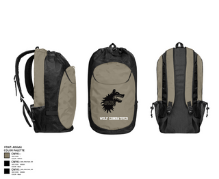 Gear Bag, Wolf Combatives, Army, Teamtime, Team time, sublimation, custom sports apparel, team uniforms, spirit wear, spiritwear, sports uniforms, custom shirts, team store, custom team store, fundraiser sports, apparel fundraiser