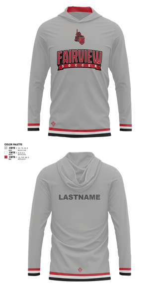 Long Sleeve Performance Shirt with hood, Kick 2 Build Soccer ClubTeam Fishman, Men's Soccer, Teamtime, Team time, sublimation, custom sports apparel, team uniforms, spirit wear, spiritwear, sports uniforms, custom shirts, team store, custom team store, fundraiser sports, apparel fundraiser