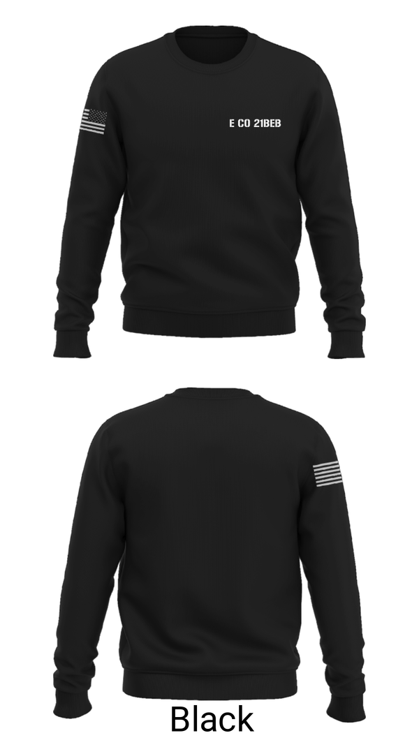 Crew Neck Sweatshirt, E CO 21BEB, Army, Teamtime, Team time, sublimation, custom sports apparel, team uniforms, spirit wear, spiritwear, sports uniforms, custom shirts, team store, custom team store, fundraiser sports, apparel fundraiser