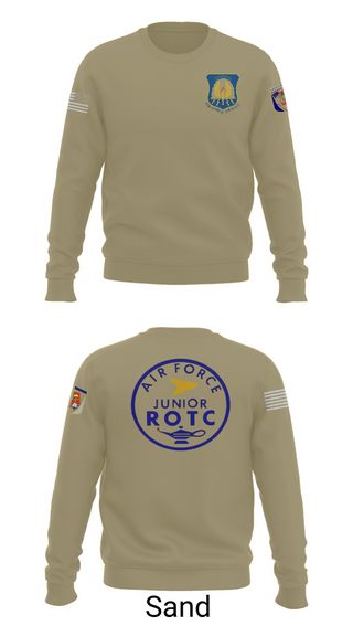 Crew Neck Sweatshirt, 61st Eagle Squadron, Air Force, Teamtime, Team time, sublimation, custom sports apparel, team uniforms, spirit wear, spiritwear, sports uniforms, custom shirts, team store, custom team store, fundraiser sports, apparel fundraiser