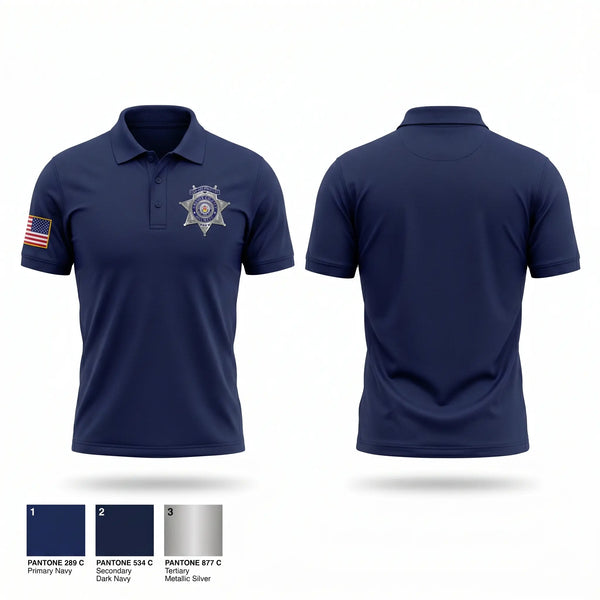 Short Sleeve Performance Polo, Adams County Sheriff's Office, Police, Teamtime, Team time, sublimation, custom sports apparel, team uniforms, spirit wear, spiritwear, sports uniforms, custom shirts, team store, custom team store, fundraiser sports, apparel fundraiser