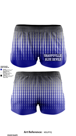 Track Shorts, Sharpsville Blue Devils, , Teamtime, Team time, sublimation, custom sports apparel, team uniforms, spirit wear, spiritwear, sports uniforms, custom shirts, team store, custom team store, fundraiser sports, apparel fundraiser