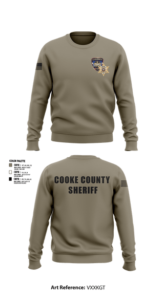 Crew Neck Sweatshirt, Cooke County Sheriff’s Office, Police, Teamtime, Team time, sublimation, custom sports apparel, team uniforms, spirit wear, spiritwear, sports uniforms, custom shirts, team store, custom team store, fundraiser sports, apparel fundraiser
