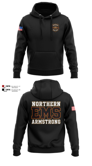 Hoodie, Northern Armstrong EMS, EMS/EMT, Teamtime, Team time, sublimation, custom sports apparel, team uniforms, spirit wear, spiritwear, sports uniforms, custom shirts, team store, custom team store, fundraiser sports, apparel fundraiser