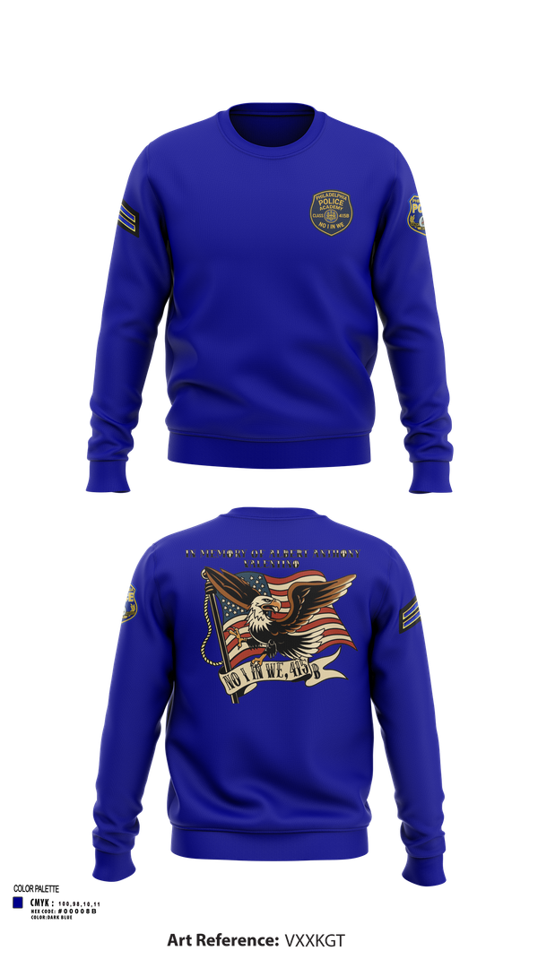 Crew Neck Sweatshirt, Philadelphia Police, , Teamtime, Team time, sublimation, custom sports apparel, team uniforms, spirit wear, spiritwear, sports uniforms, custom shirts, team store, custom team store, fundraiser sports, apparel fundraiser