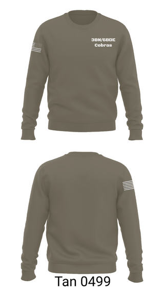 Crew Neck Sweatshirt, 3BN/6BDE Cobras, Army, Teamtime, Team time, sublimation, custom sports apparel, team uniforms, spirit wear, spiritwear, sports uniforms, custom shirts, team store, custom team store, fundraiser sports, apparel fundraiser