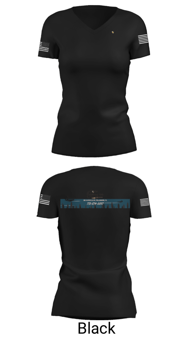 Women's Short Sleeve Vneck Shirt, The Watering Hole at FFHQ, , Teamtime, Team time, sublimation, custom sports apparel, team uniforms, spirit wear, spiritwear, sports uniforms, custom shirts, team store, custom team store, fundraiser sports, apparel fundraiser