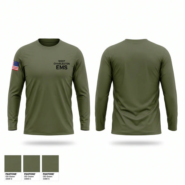 Long Sleeve Performance Shirt, west charleston EMS, EMS/EMT, Teamtime, Team time, sublimation, custom sports apparel, team uniforms, spirit wear, spiritwear, sports uniforms, custom shirts, team store, custom team store, fundraiser sports, apparel fundraiser