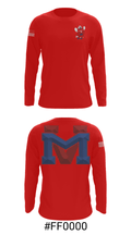 Medicine Valley High School Wrestling 56564921 Long Sleeve Performance Shirt - 18