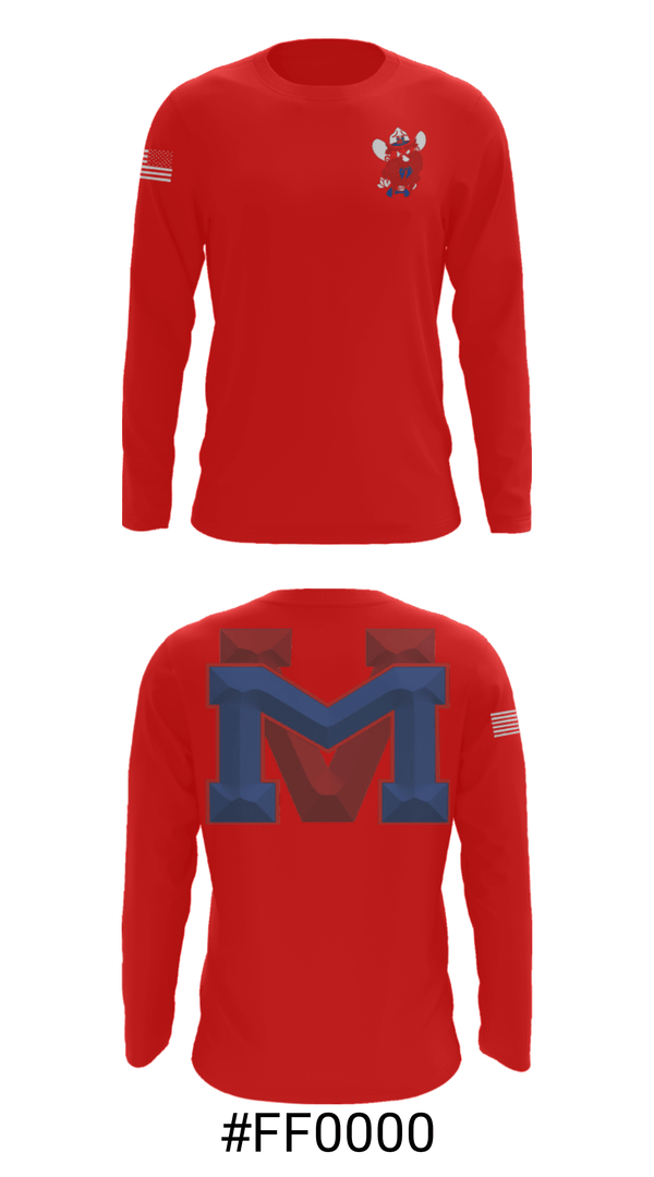 Long Sleeve Performance Shirt, Medicine Valley High School Wrestling, Wrestling, Teamtime, Team time, sublimation, custom sports apparel, team uniforms, spirit wear, spiritwear, sports uniforms, custom shirts, team store, custom team store, fundraiser sports, apparel fundraiser