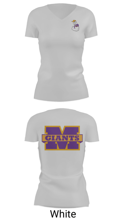 Marion High School Wrestling 62085961 Women's Short Sleeve V-neck Shirt - 7