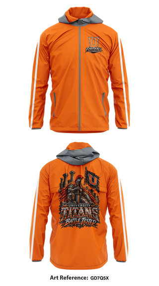 Windbreaker, University Titans, Police, Teamtime, Team time, sublimation, custom sports apparel, team uniforms, spirit wear, spiritwear, sports uniforms, custom shirts, team store, custom team store, fundraiser sports, apparel fundraiser