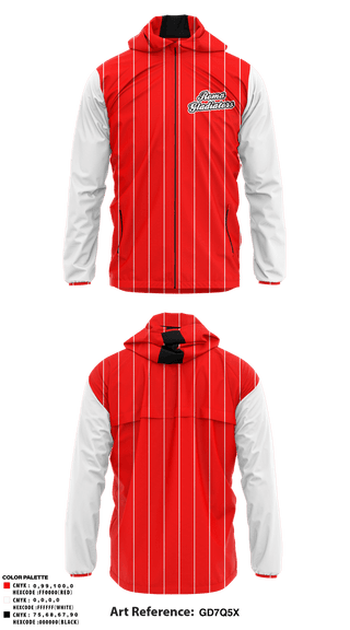 Windbreaker, Roma Gladiators, Baseball, Teamtime, Team time, sublimation, custom sports apparel, team uniforms, spirit wear, spiritwear, sports uniforms, custom shirts, team store, custom team store, fundraiser sports, apparel fundraiser