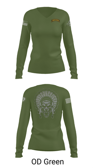 Womens Long Sleeve Vneck Shirt, Scout plt HHT 3/278 ACR, , Teamtime, Team time, sublimation, custom sports apparel, team uniforms, spirit wear, spiritwear, sports uniforms, custom shirts, team store, custom team store, fundraiser sports, apparel fundraiser