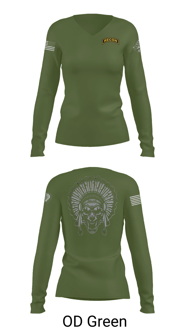 Womens Long Sleeve Vneck Shirt, Scout plt HHT 3/278 ACR, , Teamtime, Team time, sublimation, custom sports apparel, team uniforms, spirit wear, spiritwear, sports uniforms, custom shirts, team store, custom team store, fundraiser sports, apparel fundraiser
