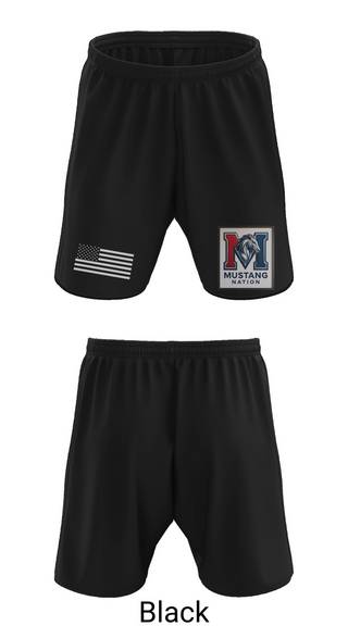 Athletic Shorts With Pockets, Mull Mustangs, Men's Basketball, Teamtime, Team time, sublimation, custom sports apparel, team uniforms, spirit wear, spiritwear, sports uniforms, custom shirts, team store, custom team store, fundraiser sports, apparel fundraiser