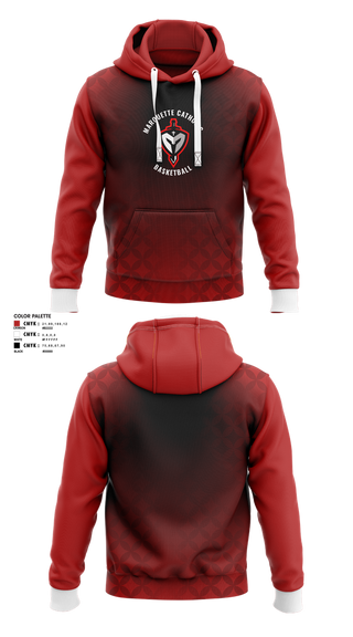 Hoodie, Marquette Catholic, Men's Basketball, Teamtime, Team time, sublimation, custom sports apparel, team uniforms, spirit wear, spiritwear, sports uniforms, custom shirts, team store, custom team store, fundraiser sports, apparel fundraiser