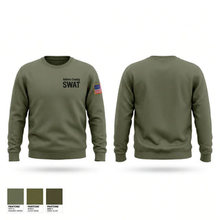 Crew Neck Sweatshirt, Adams County SWAT, Police, Teamtime, Team time, sublimation, custom sports apparel, team uniforms, spirit wear, spiritwear, sports uniforms, custom shirts, team store, custom team store, fundraiser sports, apparel fundraiser