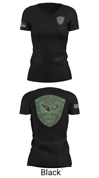 Etowah County JSOG 23168603 Women's Short Sleeve V-neck Shirt - 27