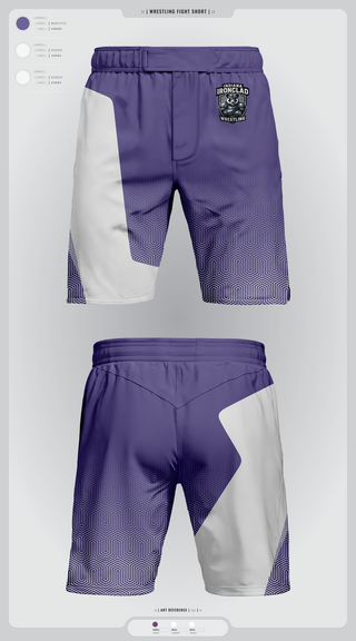 Fight Shorts, Indiana Ironclad Wrestling, Wrestling, Teamtime, Team time, sublimation, custom sports apparel, team uniforms, spirit wear, spiritwear, sports uniforms, custom shirts, team store, custom team store, fundraiser sports, apparel fundraiser