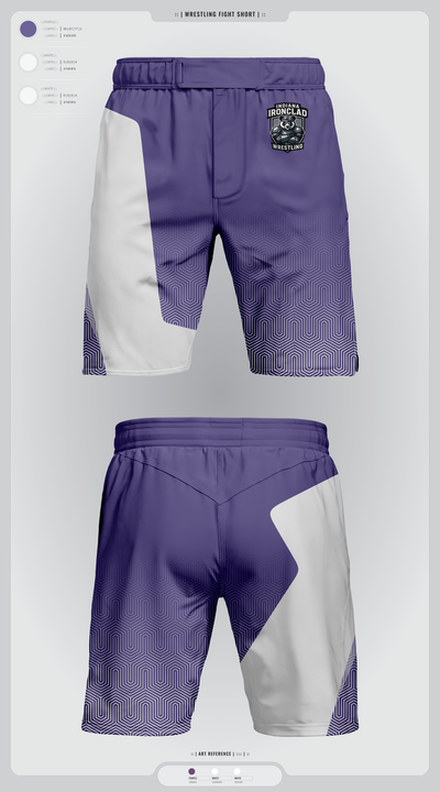 Indiana Ironclad Wrestling 65986308 Fight Shorts - 1