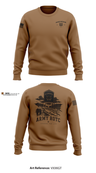 Crew Neck Sweatshirt, WILDCAT BATTALION, Army, Teamtime, Team time, sublimation, custom sports apparel, team uniforms, spirit wear, spiritwear, sports uniforms, custom shirts, team store, custom team store, fundraiser sports, apparel fundraiser