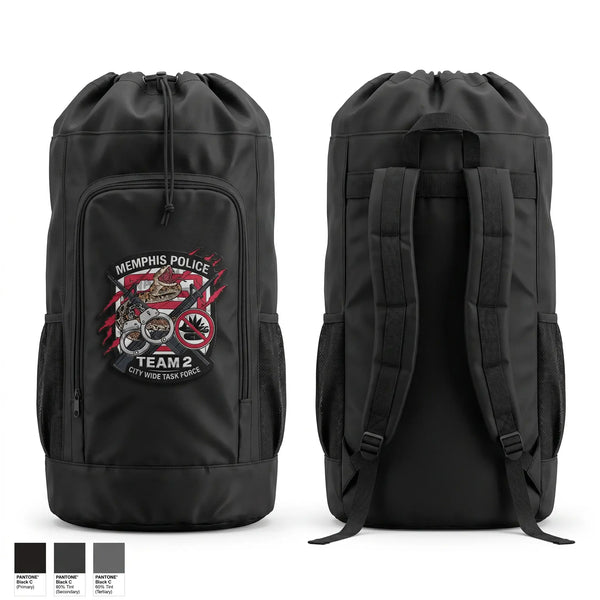 Gear Bag, Memphis Police City Wide Task Force Team Two, Police, Teamtime, Team time, sublimation, custom sports apparel, team uniforms, spirit wear, spiritwear, sports uniforms, custom shirts, team store, custom team store, fundraiser sports, apparel fundraiser