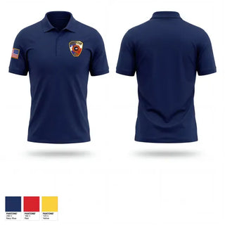 Short Sleeve Performance Polo, Ata-Bexar County Line VFD, Fire Department, Teamtime, Team time, sublimation, custom sports apparel, team uniforms, spirit wear, spiritwear, sports uniforms, custom shirts, team store, custom team store, fundraiser sports, apparel fundraiser