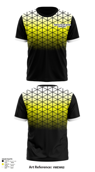 Short Sleeve Performance Shirt, Ferndale Yellow Jackets, Men's Basketball, Teamtime, Team time, sublimation, custom sports apparel, team uniforms, spirit wear, spiritwear, sports uniforms, custom shirts, team store, custom team store, fundraiser sports, apparel fundraiser