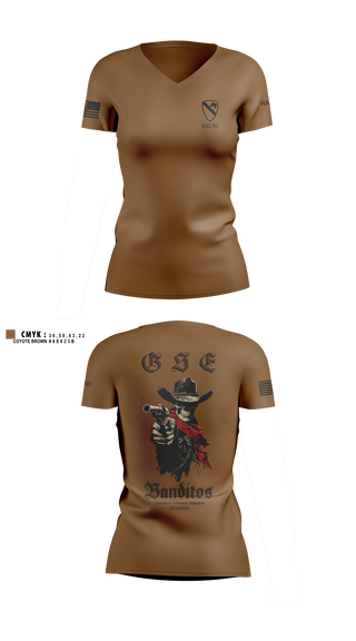 Womens Short Sleeve Vneck Shirt, BCO GSE, Army, Teamtime, Team time, sublimation, custom sports apparel, team uniforms, spirit wear, spiritwear, sports uniforms, custom shirts, team store, custom team store, fundraiser sports, apparel fundraiser