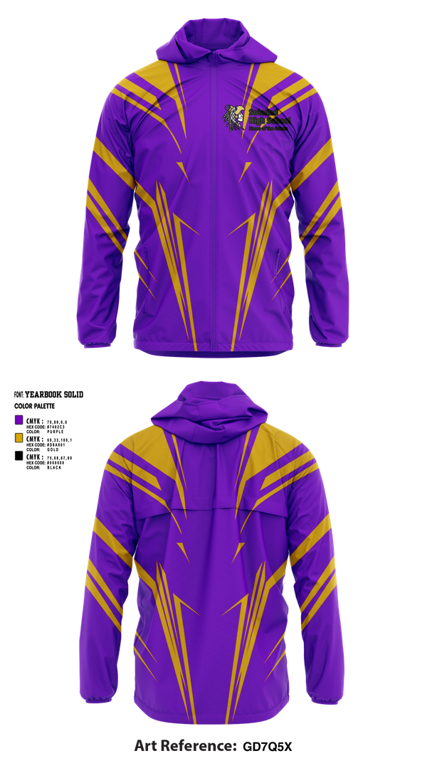 Windbreaker, Soledad High School Cheer, Cheer, Teamtime, Team time, sublimation, custom sports apparel, team uniforms, spirit wear, spiritwear, sports uniforms, custom shirts, team store, custom team store, fundraiser sports, apparel fundraiser