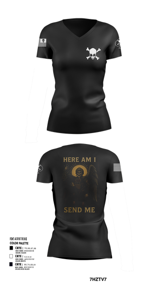 Womens Short Sleeve Vneck Shirt, Charlie Co., , Teamtime, Team time, sublimation, custom sports apparel, team uniforms, spirit wear, spiritwear, sports uniforms, custom shirts, team store, custom team store, fundraiser sports, apparel fundraiser