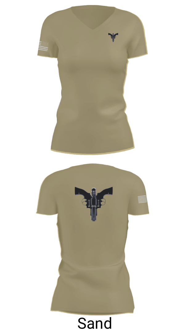 Women's Short Sleeve Vneck Shirt, Tres Amigos, Navy, Teamtime, Team time, sublimation, custom sports apparel, team uniforms, spirit wear, spiritwear, sports uniforms, custom shirts, team store, custom team store, fundraiser sports, apparel fundraiser