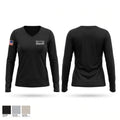 Albany County Sheriff Women's Long Sleeve V-neck Shirt - 1