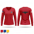 67 AMU 14320131 Women's Long Sleeve V-neck Shirt - 1