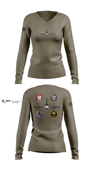 Womens Long Sleeve Vneck Shirt, 20 OSS, , Teamtime, Team time, sublimation, custom sports apparel, team uniforms, spirit wear, spiritwear, sports uniforms, custom shirts, team store, custom team store, fundraiser sports, apparel fundraiser