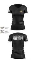 Travis County Sheriff 88569782 Women's Short Sleeve V-neck Shirt - 100
