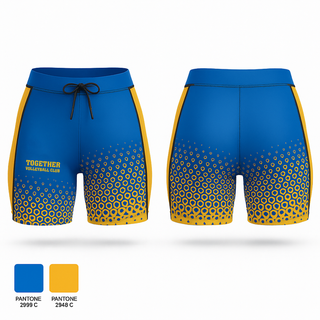 Womens Shorts, Together Volleyball Club, Women's Volleyball, Teamtime, Team time, sublimation, custom sports apparel, team uniforms, spirit wear, spiritwear, sports uniforms, custom shirts, team store, custom team store, fundraiser sports, apparel fundraiser
