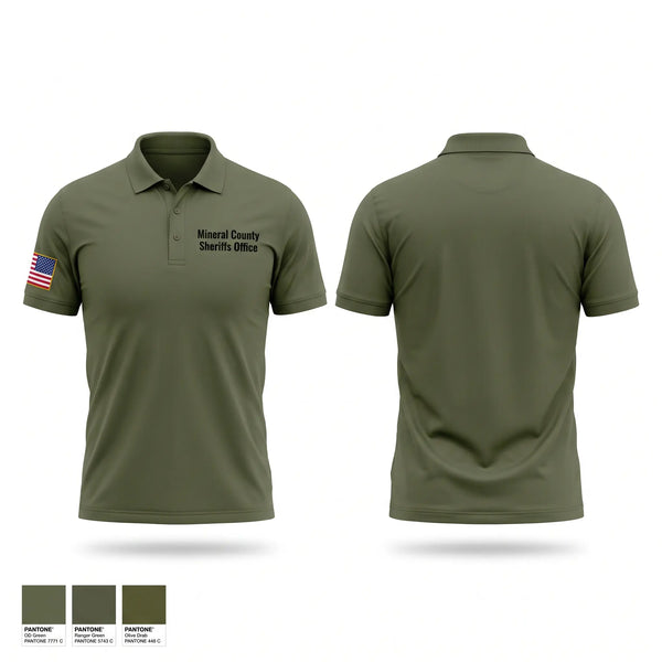 Short Sleeve Performance Polo, Mineral County Sheriff’s Office, Police, Teamtime, Team time, sublimation, custom sports apparel, team uniforms, spirit wear, spiritwear, sports uniforms, custom shirts, team store, custom team store, fundraiser sports, apparel fundraiser
