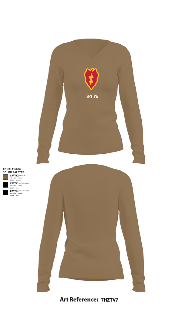 Womens Long Sleeve Vneck Shirt, 3-7 FA, , Teamtime, Team time, sublimation, custom sports apparel, team uniforms, spirit wear, spiritwear, sports uniforms, custom shirts, team store, custom team store, fundraiser sports, apparel fundraiser