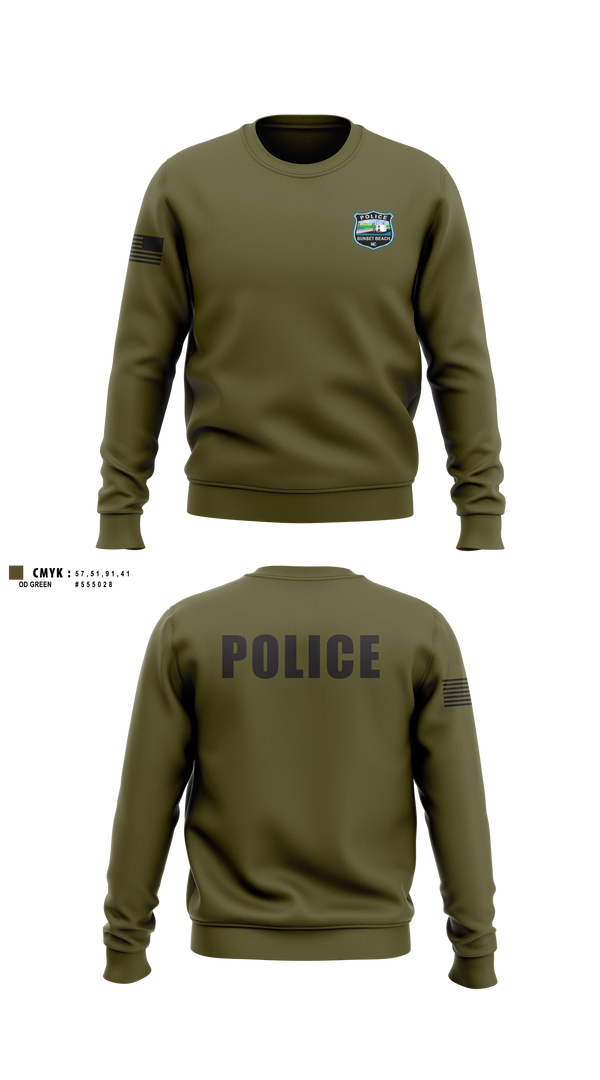 Crew Neck Sweatshirt, SBPD, Police, Teamtime, Team time, sublimation, custom sports apparel, team uniforms, spirit wear, spiritwear, sports uniforms, custom shirts, team store, custom team store, fundraiser sports, apparel fundraiser