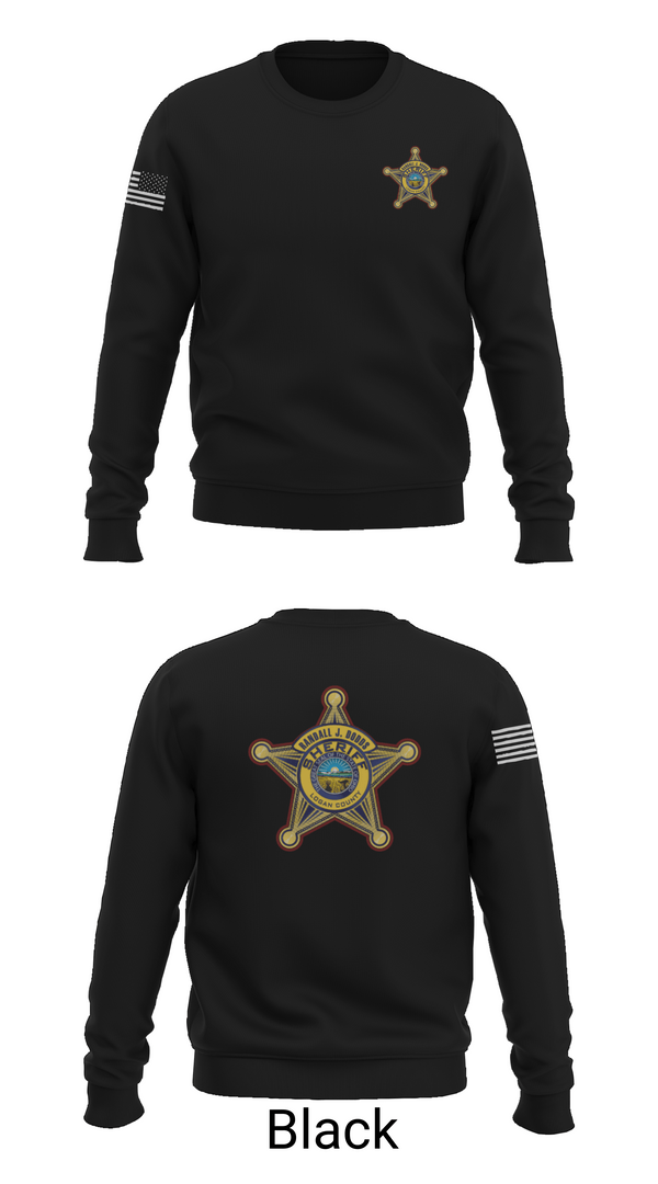 Crew Neck Sweatshirt, LOGAN COUNTY SHERIFFS OFFICE, Police, Teamtime, Team time, sublimation, custom sports apparel, team uniforms, spirit wear, spiritwear, sports uniforms, custom shirts, team store, custom team store, fundraiser sports, apparel fundraiser